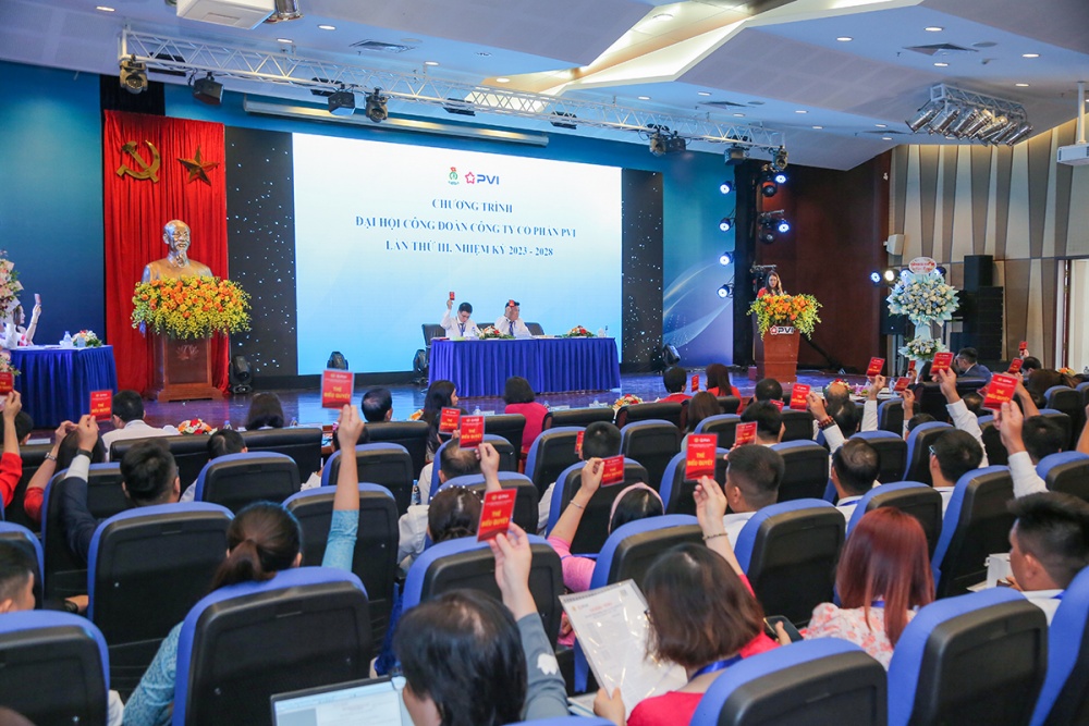 Công ty Cổ phần PVI tổ chức thành công Đại hội Công đoàn lần thứ III nhiệm kỳ 2023 - 2028 Công ty Cổ phần PVI tổ chức thành công Đại hội Công đoàn lần thứ III nhiệm kỳ 2023 - 2028