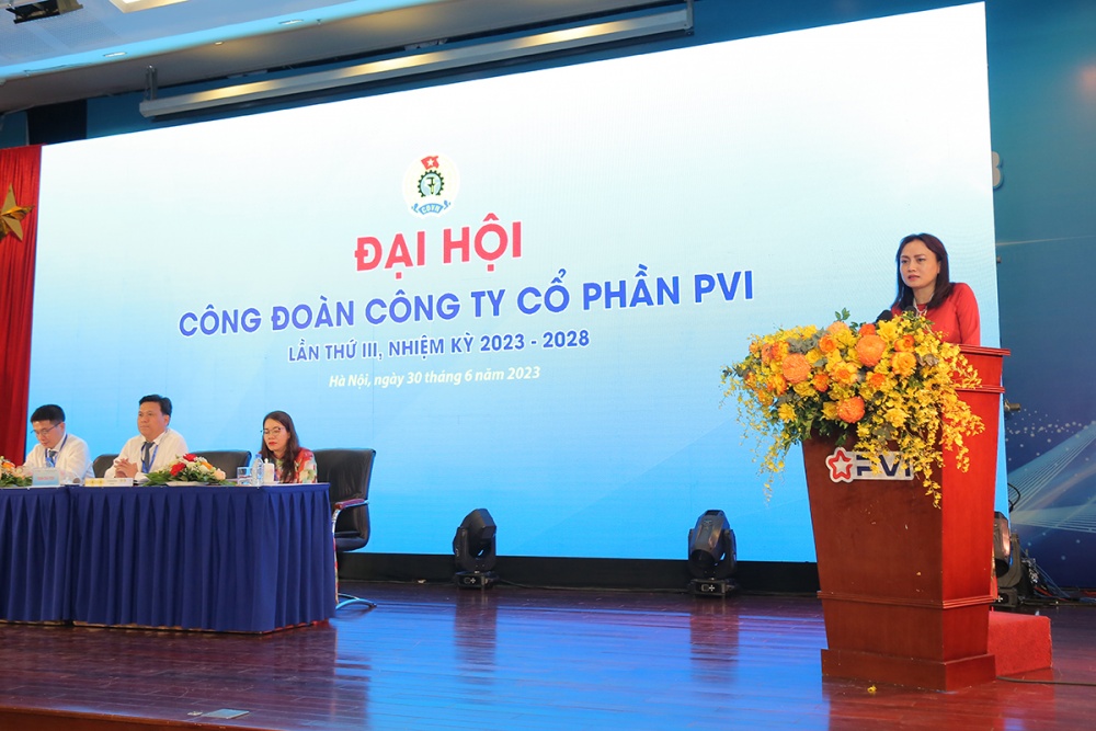Công ty Cổ phần PVI tổ chức thành công Đại hội Công đoàn lần thứ III nhiệm kỳ 2023 - 2028 Công ty Cổ phần PVI tổ chức thành công Đại hội Công đoàn lần thứ III nhiệm kỳ 2023 - 2028