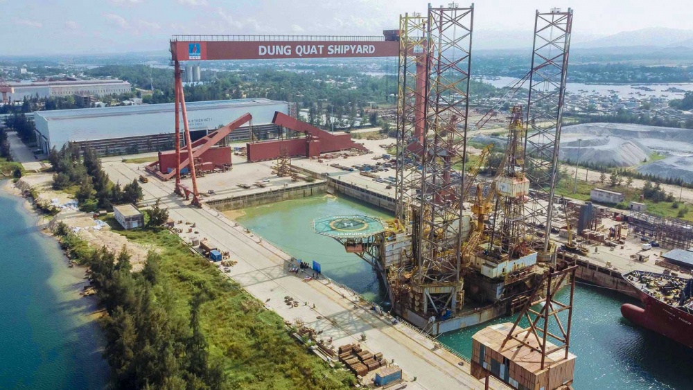 Hoàn thành bảo dưỡng tổng thể, giàn khoan Tam Đảo 01 rời dock DQS Hoàn thành bảo dưỡng tổng thể, giàn khoan Tam Đảo 01 rời dock DQS
