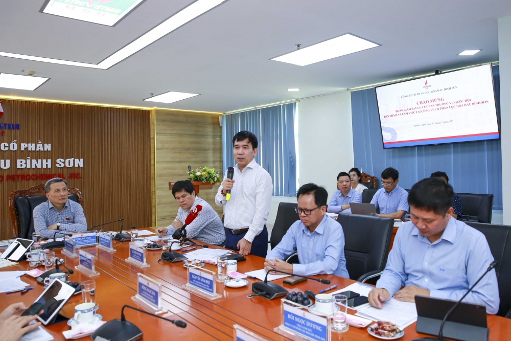 Đoàn giám sát Ủy ban Thường vụ Quốc hội làm việc với BSR về tình hình thực hiện các chính sách, pháp luật về năng lượng Đoàn giám sát Ủy ban Thường vụ Quốc hội làm việc với BSR về tình hình thực hiện các chính sách, pháp luật về năng lượng