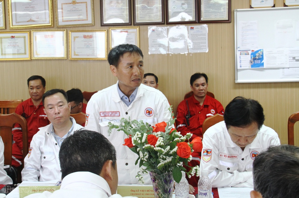 Đoàn công tác Bộ Công an: Petrovietnam/Vietsovpetro thực hiện nghiêm túc các quy định về PCCC và CNCH