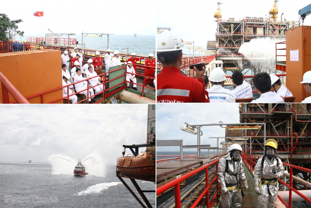 Đoàn công tác Bộ Công an: Petrovietnam/Vietsovpetro thực hiện nghiêm túc các quy định về PCCC và CNCH