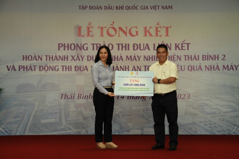 Công đoàn Dầu khí Việt Nam tổng kết Phong trào thi đua liên kết tại dự án NMNĐ Thái Bình 2