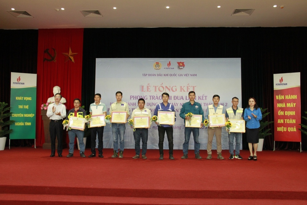 Công đoàn Dầu khí Việt Nam tổng kết Phong trào thi đua liên kết tại dự án NMNĐ Thái Bình 2