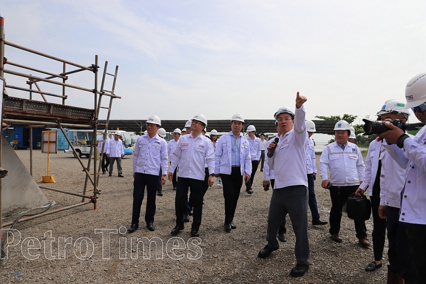 Tổng giám đốc Petrovietnam Lê Mạnh Hùng làm việc với PTSC: Xây dựng hệ sinh thái để tập trung nguồn lực
