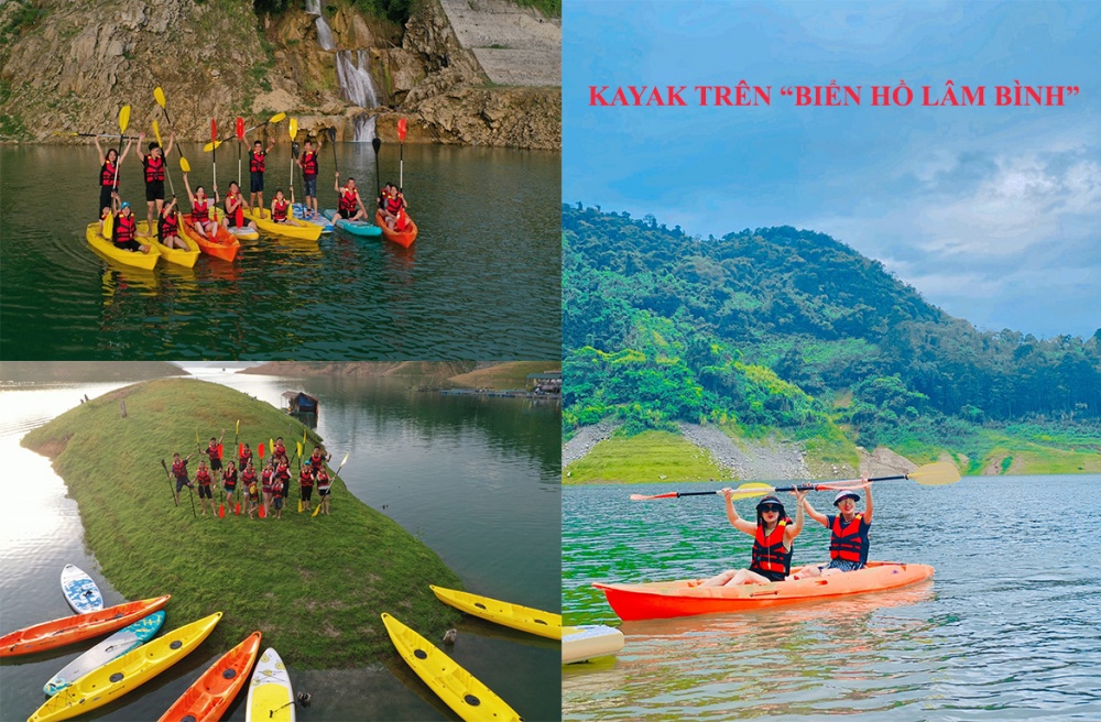 Chèo thuyền Kayak ở Lâm Bình Chèo thuyền Kayak ở Lâm Bình