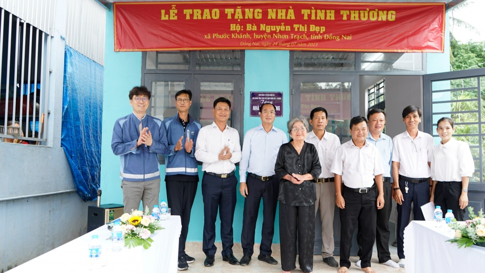 PV Power/Ban Quản lý Dự án Điện trao tặng 2 nhà tình thương tại Nhơn Trạch, Đồng Nai