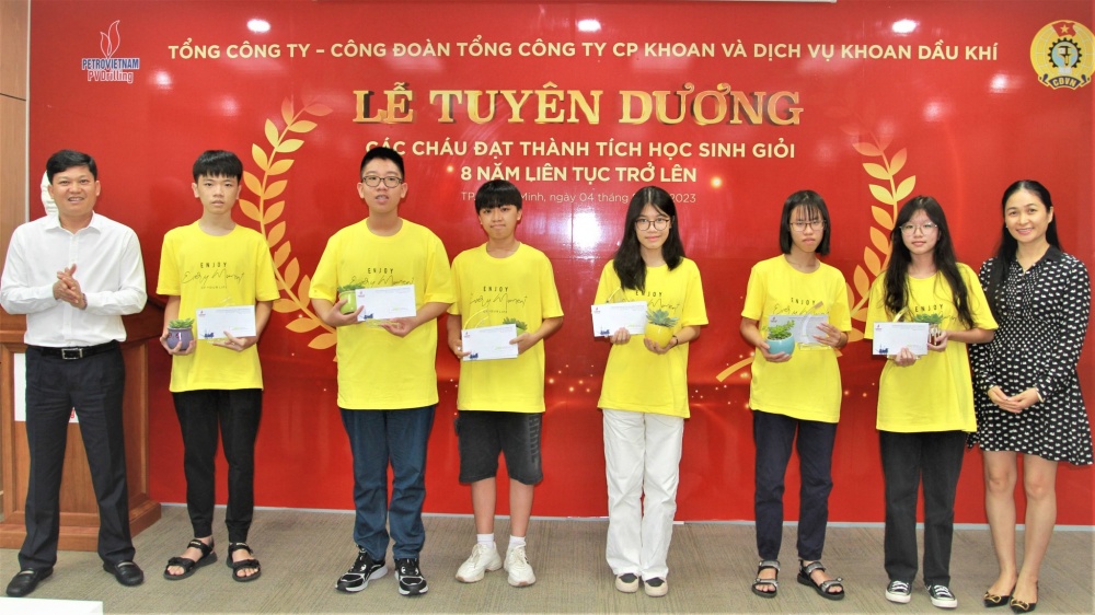 PV Drilling tuyên dương con em CBCNV đạt thành tích cao trong học tập