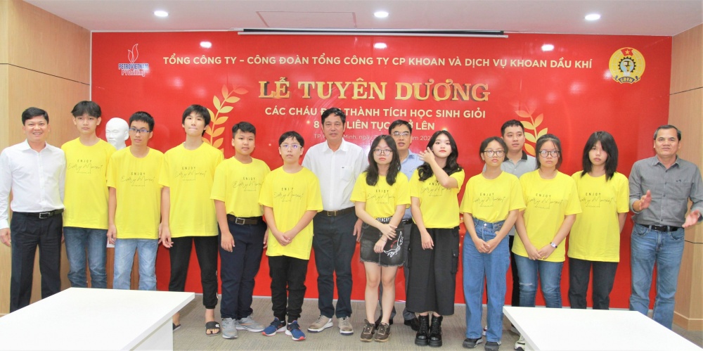 PV Drilling tuyên dương con em CBCNV đạt thành tích cao trong học tập