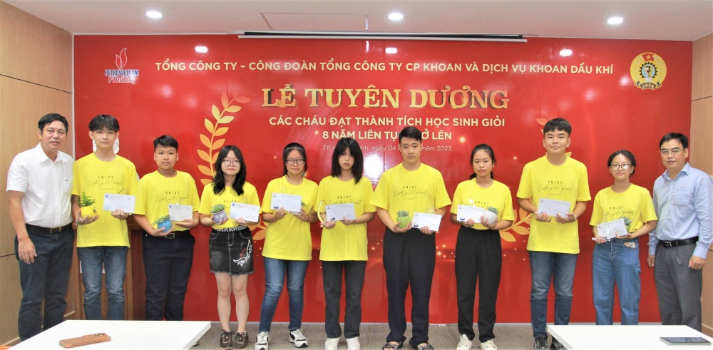 PV Drilling tuyên dương con em CBCNV đạt thành tích cao trong học tập
