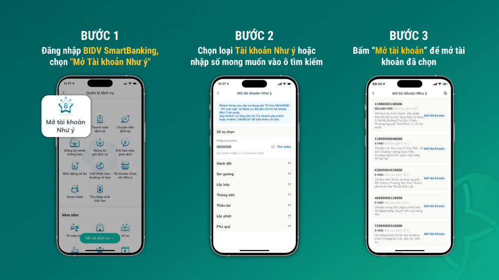 BIDV miễn phí hàng triệu tài khoản số đẹp cho khách hàng BIDV miễn phí hàng triệu tài khoản số đẹp cho khách hàng