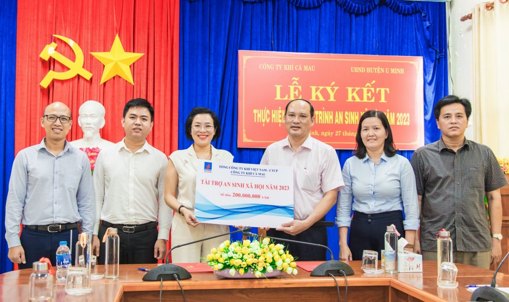 KCM phối hợp cùng UBND huyện U Minh tổ chức Lễ ký kết tài trợ An sinh xã hội năm 2023 KCM phối hợp cùng UBND huyện U Minh tổ chức Lễ ký kết tài trợ An sinh xã hội năm 2023