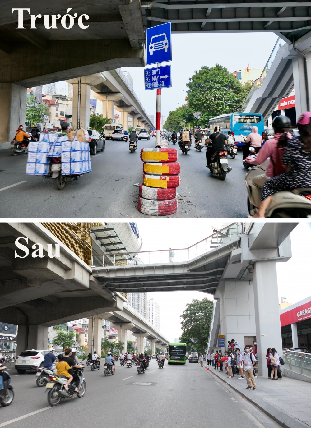 Hà Nội: Dỡ bỏ dải phân cách cứng trên đường Nguyễn Trãi Hà Nội: Dỡ bỏ dải phân cách cứng trên đường Nguyễn Trãi