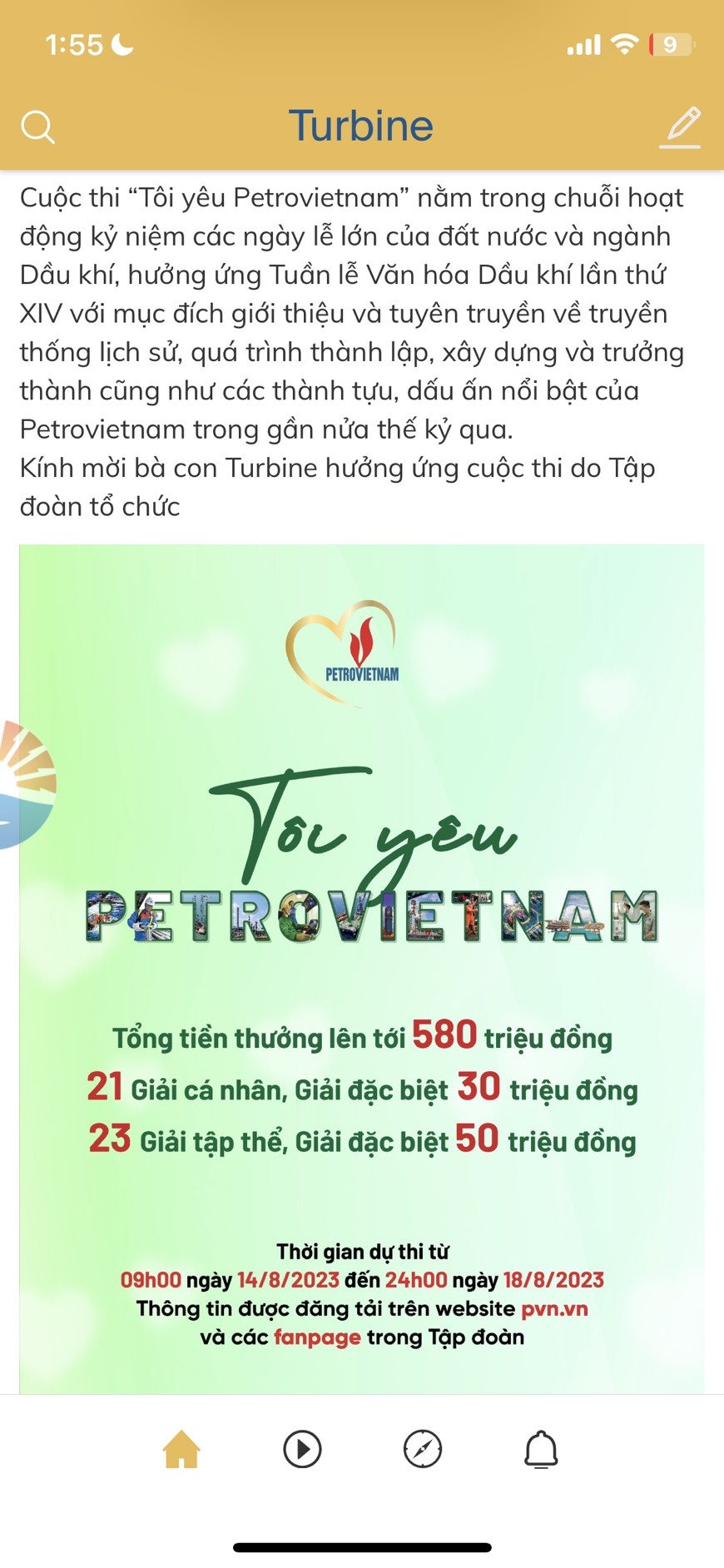 Người lao động Dầu khí tích cực hưởng ứng cuộc thi 