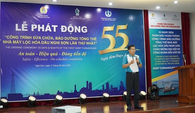 Lễ phát động công trình sửa chữa, bảo dưỡng tổng thể nhà máy Lọc hóa dầu Nghi Sơn lần thứ nhất Lễ phát động công trình sửa chữa, bảo dưỡng tổng thể nhà máy Lọc hóa dầu Nghi Sơn lần thứ nhất