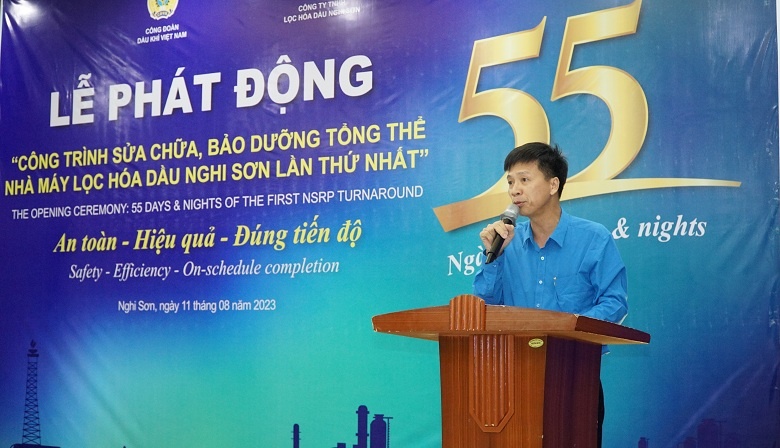 Lễ phát động công trình sửa chữa, bảo dưỡng tổng thể nhà máy Lọc hóa dầu Nghi Sơn lần thứ nhất Lễ phát động công trình sửa chữa, bảo dưỡng tổng thể nhà máy Lọc hóa dầu Nghi Sơn lần thứ nhất