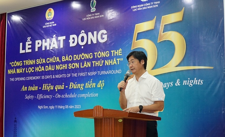 Lễ phát động công trình sửa chữa, bảo dưỡng tổng thể nhà máy Lọc hóa dầu Nghi Sơn lần thứ nhất Lễ phát động công trình sửa chữa, bảo dưỡng tổng thể nhà máy Lọc hóa dầu Nghi Sơn lần thứ nhất