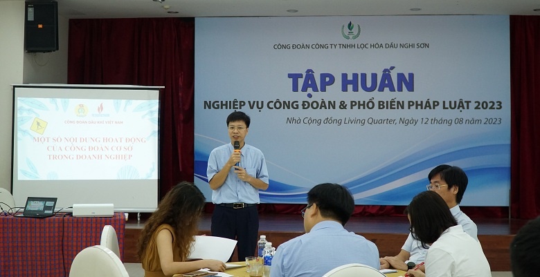 Công đoàn NSRP tổ chức tập huấn nghiệp vụ công đoàn và phổ biến pháp luật 2023