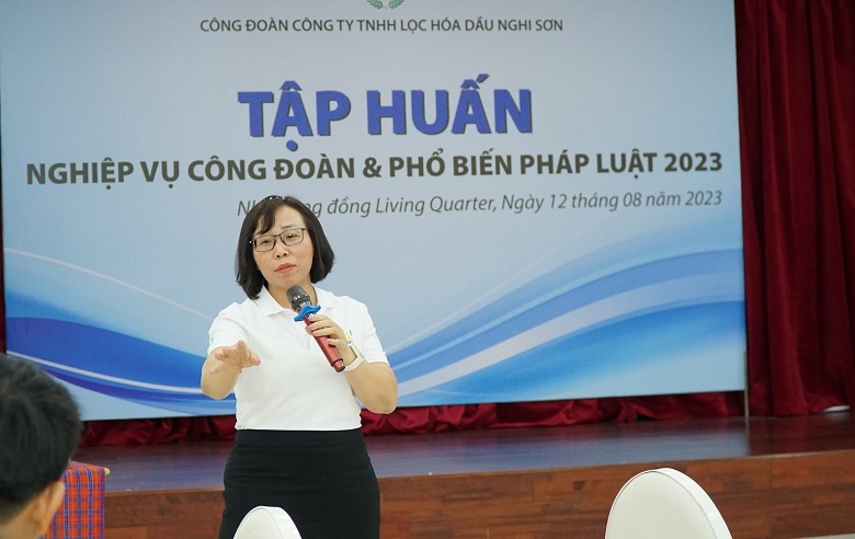 Công đoàn NSRP tổ chức tập huấn nghiệp vụ công đoàn và phổ biến pháp luật 2023