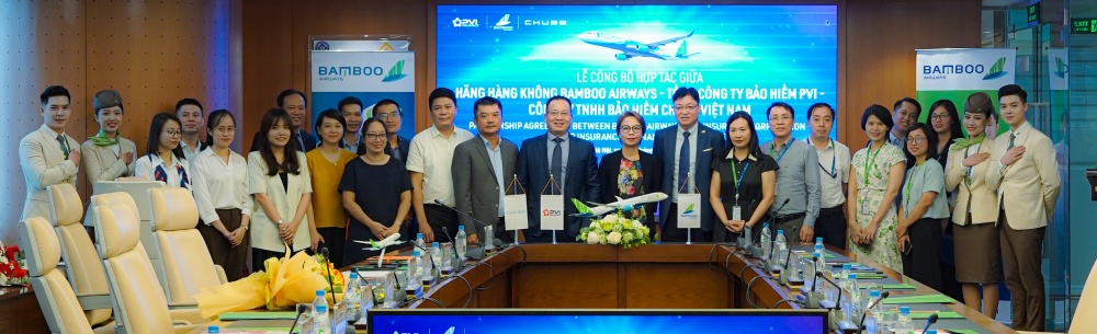 Bamboo Airways, Bảo hiểm PVI và Chubb Việt Nam hợp tác phát triển toàn diện sản phẩm bảo hiểm du lịch BambooCARE Bamboo Airways, Bảo hiểm PVI và Chubb Việt Nam hợp tác phát triển toàn diện sản phẩm bảo hiểm du lịch BambooCARE