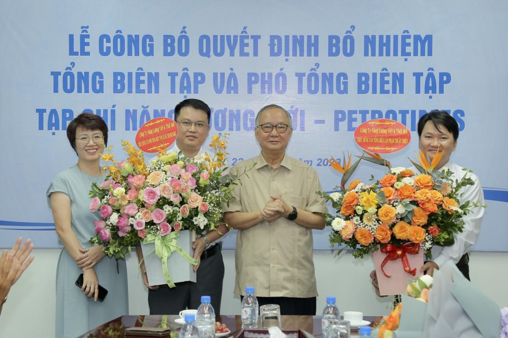 Công bố quyết định bổ nhiệm Tổng Biên tập và Phó Tổng Biên tập Tạp chí Năng lượng Mới - PetroTimes