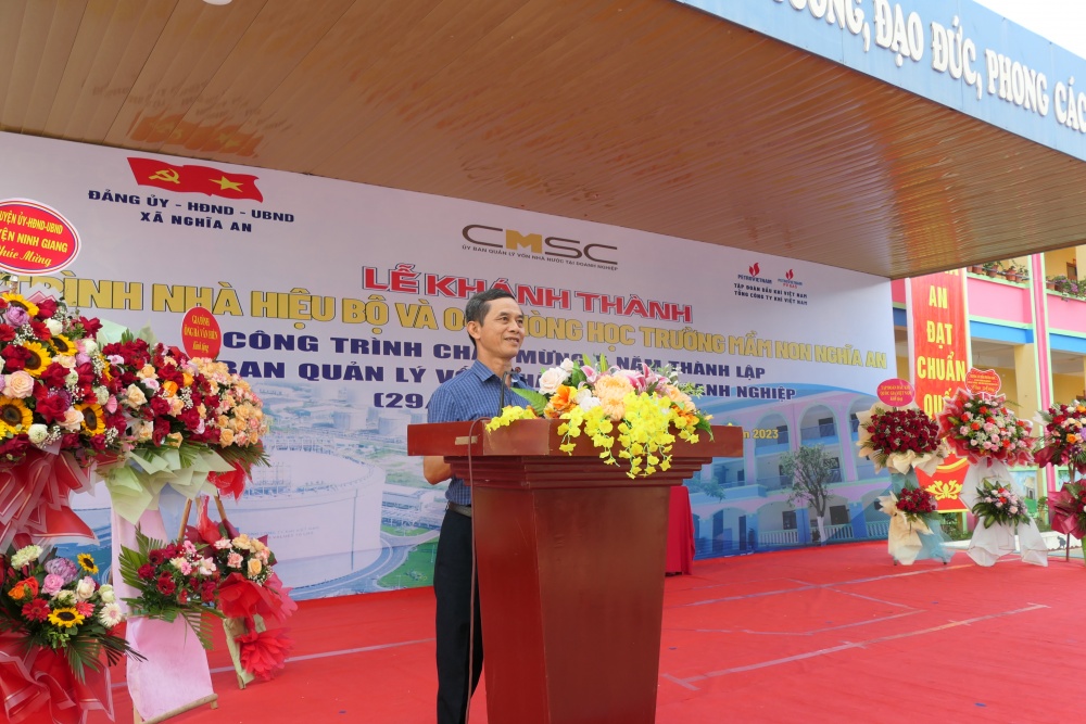PV Gas tài trợ 5 tỷ đồng xây dựng trường Mầm non xã Nghĩa An