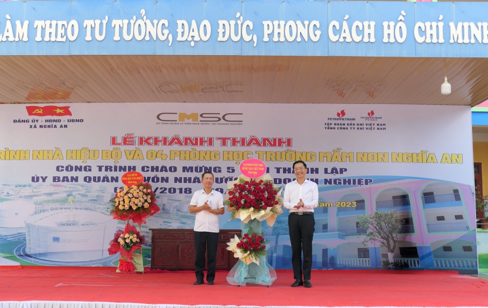 PV Gas tài trợ 5 tỷ đồng xây dựng trường Mầm non xã Nghĩa An