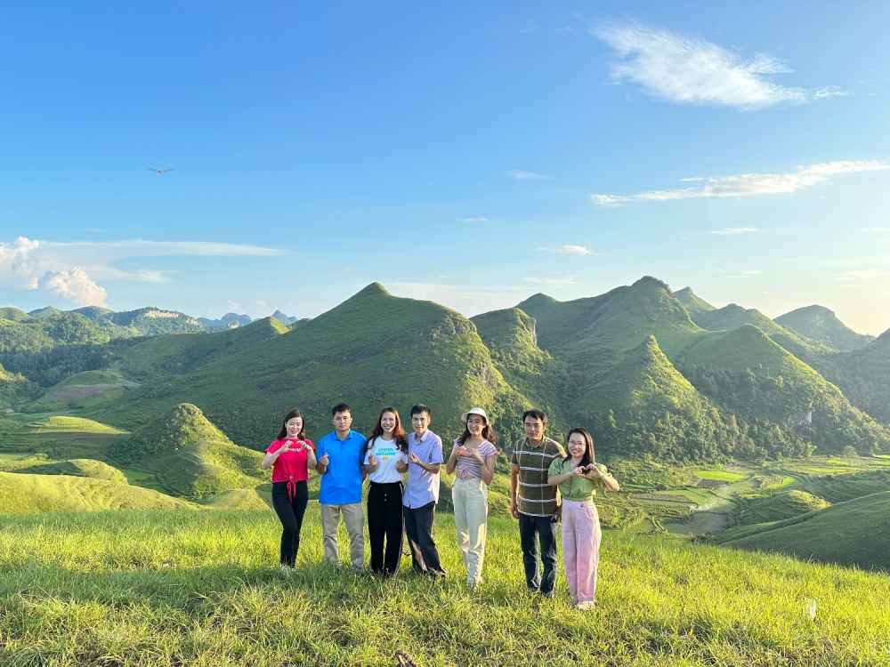 Mùa quyến rũ trên đồi cỏ Vinh Quý