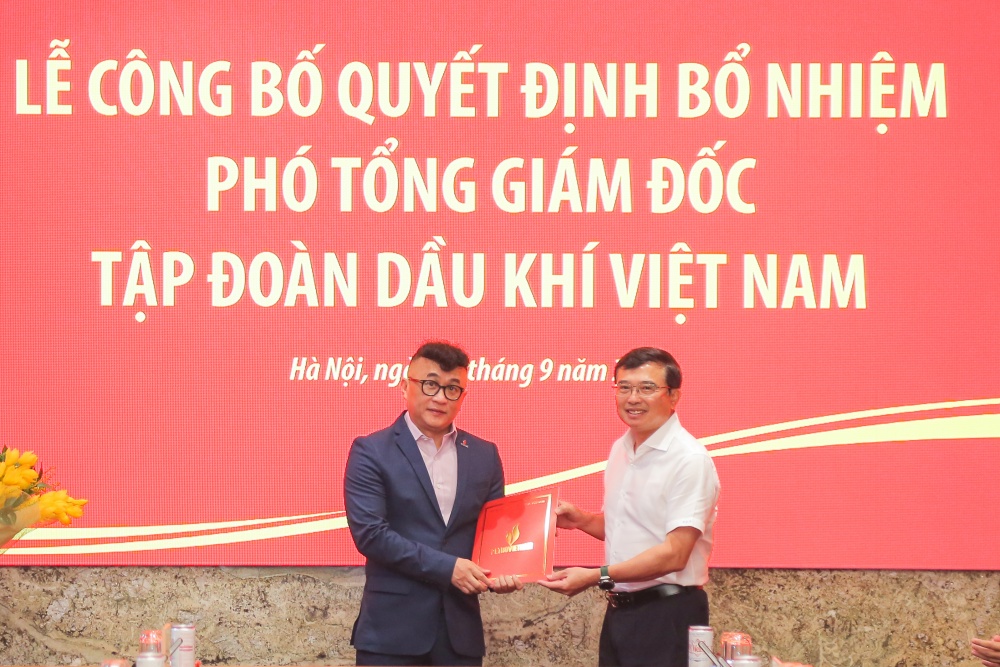 Đồng chí Phan Tử Giang được bổ nhiệm giữ chức Phó Tổng Giám đốc Petrovietnam