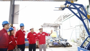 Lãnh đạo Công đoàn Dầu khí Việt Nam tham quan thực tế các sáng kiến của PV Drilling