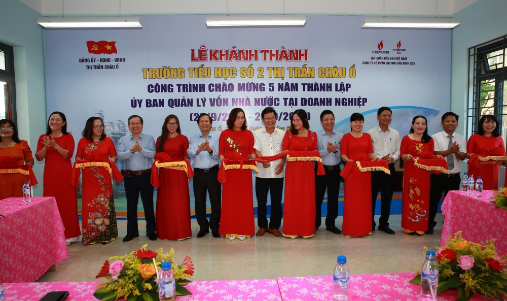 Khánh thành trường tiểu học tại Quảng Ngãi do BSR tài trợ