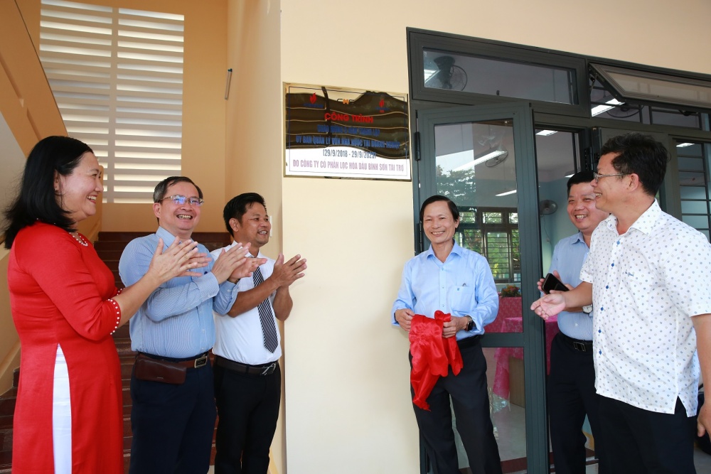 Khánh thành trường tiểu học tại Quảng Ngãi do BSR tài trợ