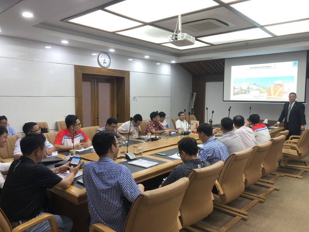 PVTS lần đầu tiên tổ chức khóa đào tạo Mooring Master PVTS lần đầu tiên tổ chức khóa đào tạo Mooring Master
