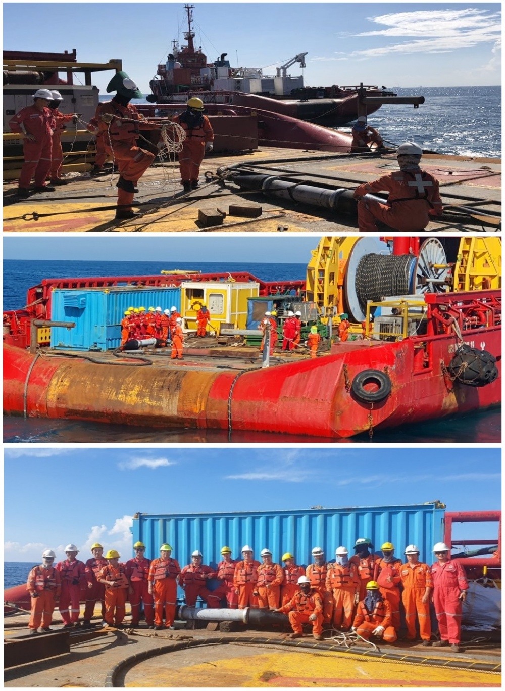 Xí nghiệp Cơ điện Vietsovpetro thực hiện thành công dịch vụ sửa chữa tuyến cáp điện ngầm STV CPP - SVNE