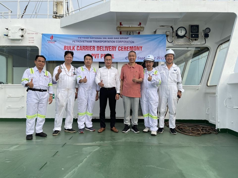Tiếp nhận tàu mới, PVTrans trẻ hóa và nâng cao năng lực đội tàu vận tải hàng rời Tiếp nhận tàu mới, PVTrans trẻ hóa và nâng cao năng lực đội tàu vận tải hàng rời