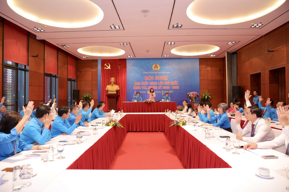 Đại hội Công đoàn Dầu khí Việt Nam khóa VII, nhiệm kỳ 2023-2028 thành công tốt đẹp Đại hội Công đoàn Dầu khí Việt Nam khóa VII, nhiệm kỳ 2023-2028 thành công tốt đẹp