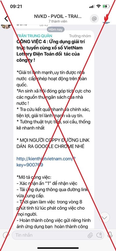 PVOIL cảnh báo Fanpage giả mạo danh nghĩa Tổng công ty đăng thông tin tuyển dụng lừa đảo