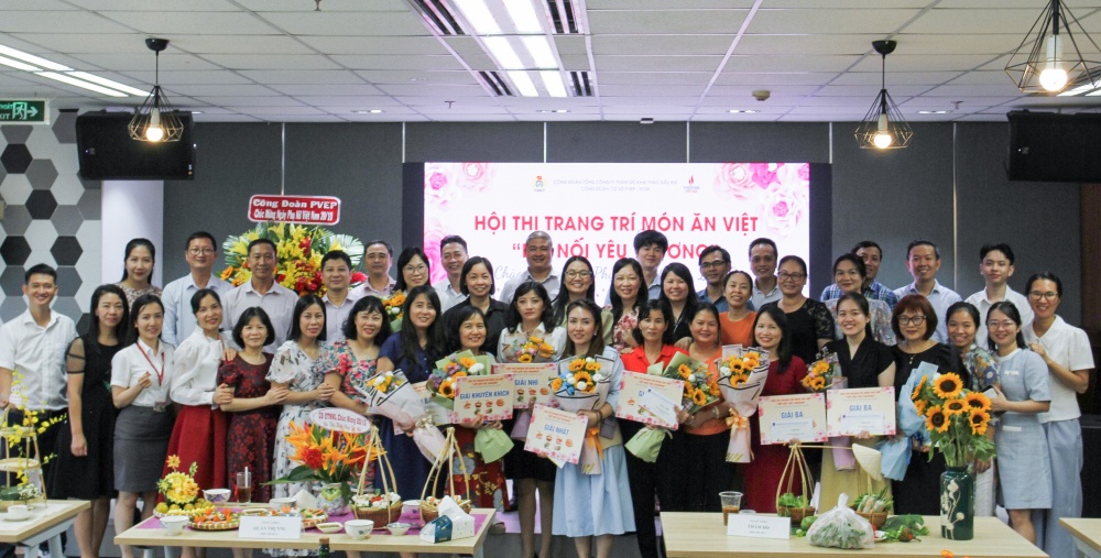 Công đoàn PVEP thành phố Hồ Chí Minh tổ chức Hội Trang trí món ăn Việt
