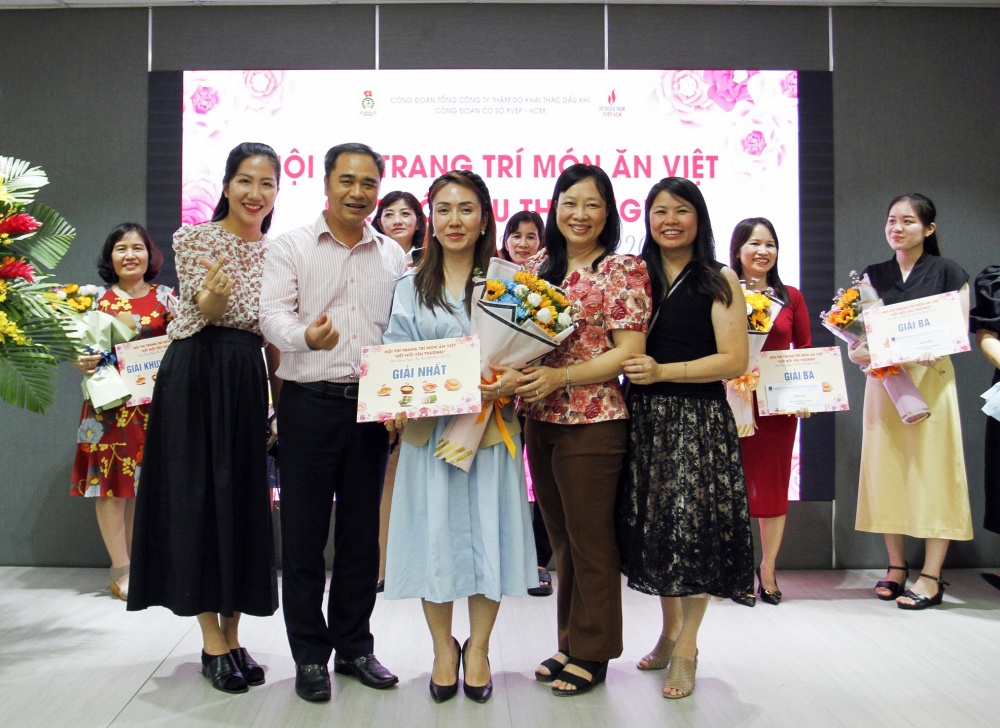 Công đoàn PVEP thành phố Hồ Chí Minh tổ chức Hội Trang trí món ăn Việt