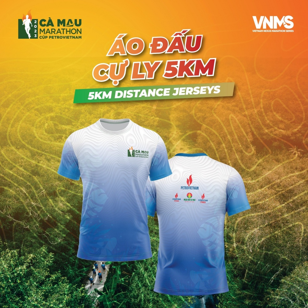 Áo đấu cự ly 5km.