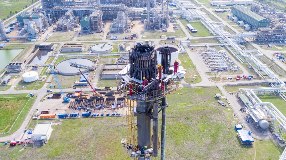 Tác phẩm dự thi "Petrovietnam trong tôi": Bộ ảnh "BSR - Công trường TA4 51 ngày đêm nhìn từ trên cao", tác giả Đỗ Văn Cử (BSR)