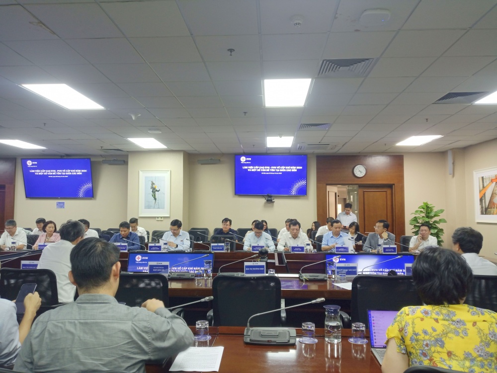 Lãnh đạo EVN và Petrovietnam trao đổi về công tác cung cấp khí cho sản xuất điện năm 2024 Lãnh đạo EVN và Petrovietnam trao đổi về công tác cung cấp khí cho sản xuất điện năm 2024