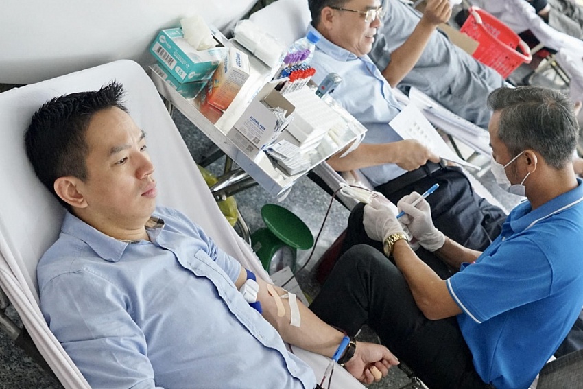 Đoàn Thanh niên Cụm phối hợp hoạt động TP HCM tổ chức hiến máu tình nguyện 
