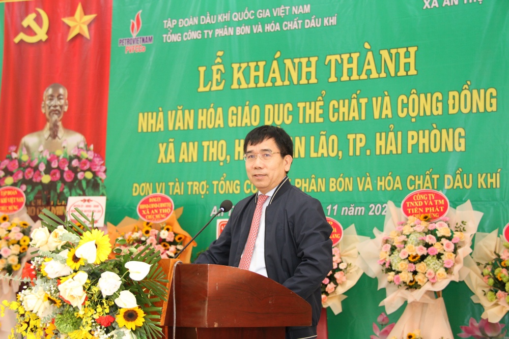 Petrovietnam/PVFCCo: Khánh thành công trình Nhà văn hóa giáo dục thể chất và cộng đồng tại huyện An Lão, Hải Phòng Petrovietnam/PVFCCo: Khánh thành công trình Nhà văn hóa giáo dục thể chất và cộng đồng tại huyện An Lão, Hải Phòng