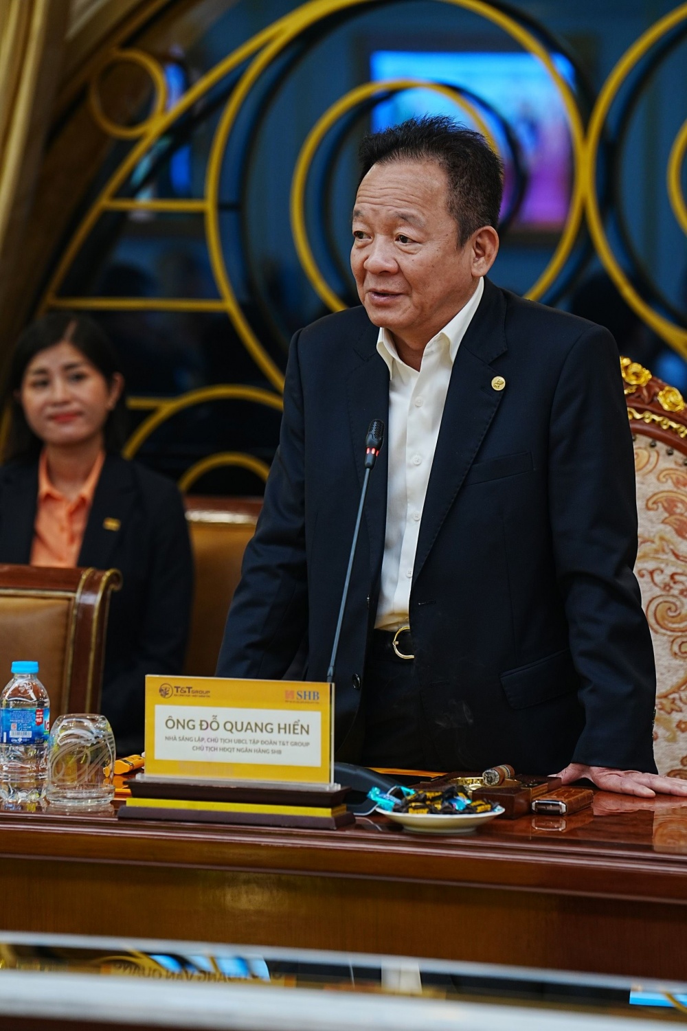 Ông Đỗ Quang Hiển phát biểu tại lễ ký kết