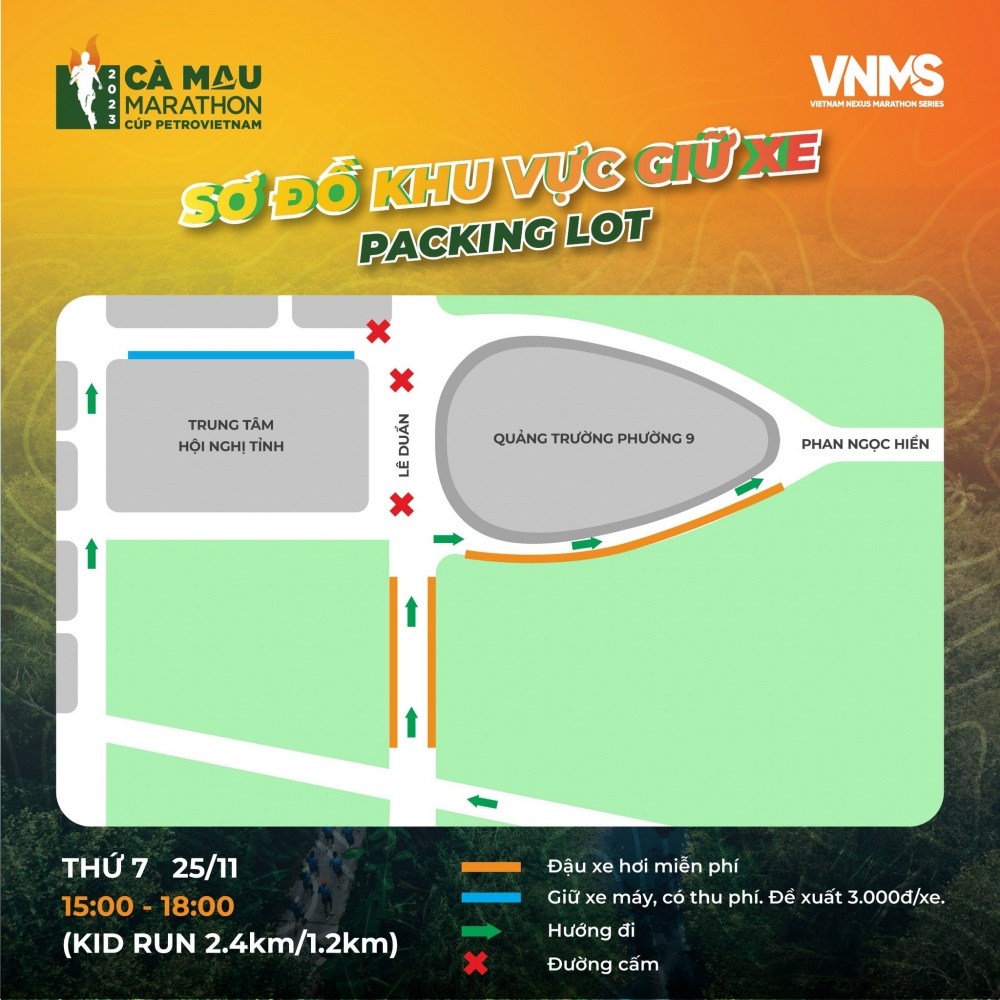 Sơ đồ khu vực giữ xe Sơ đồ khu vực giữ xe