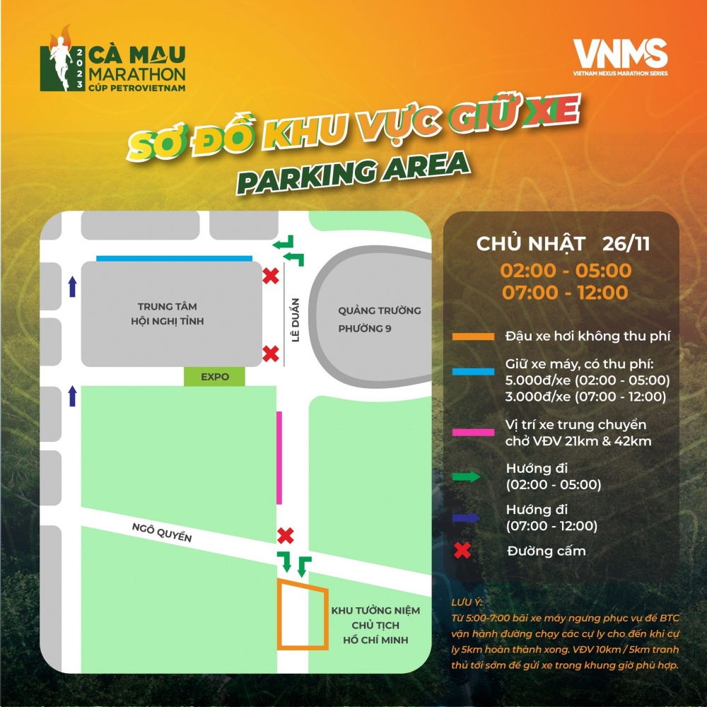 Sơ đồ khu vực giữ xe Sơ đồ khu vực giữ xe