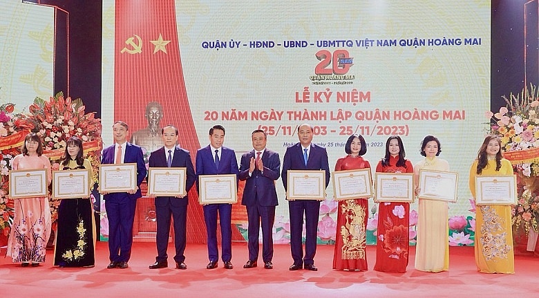 Quận Hoàng Mai (Hà Nội): Tổng thu ngân sách trong 20 năm đạt gần 54.000 tỷ đồng