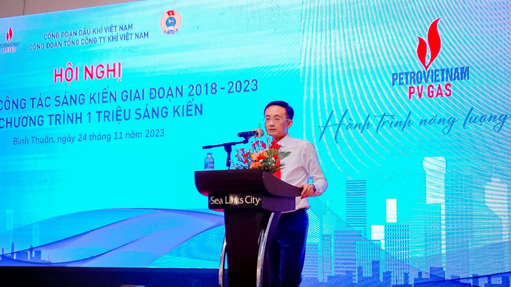 H5. Ông Trần Nhật Huy, Phó Tổng Giám đốc, Chủ tịch Hội đồng KHCN PV GAS khẳng định Hội nghị có nội dung phong phú, đổi mới, thể hiện tinh thần nghiêm túc, trách nhiệm