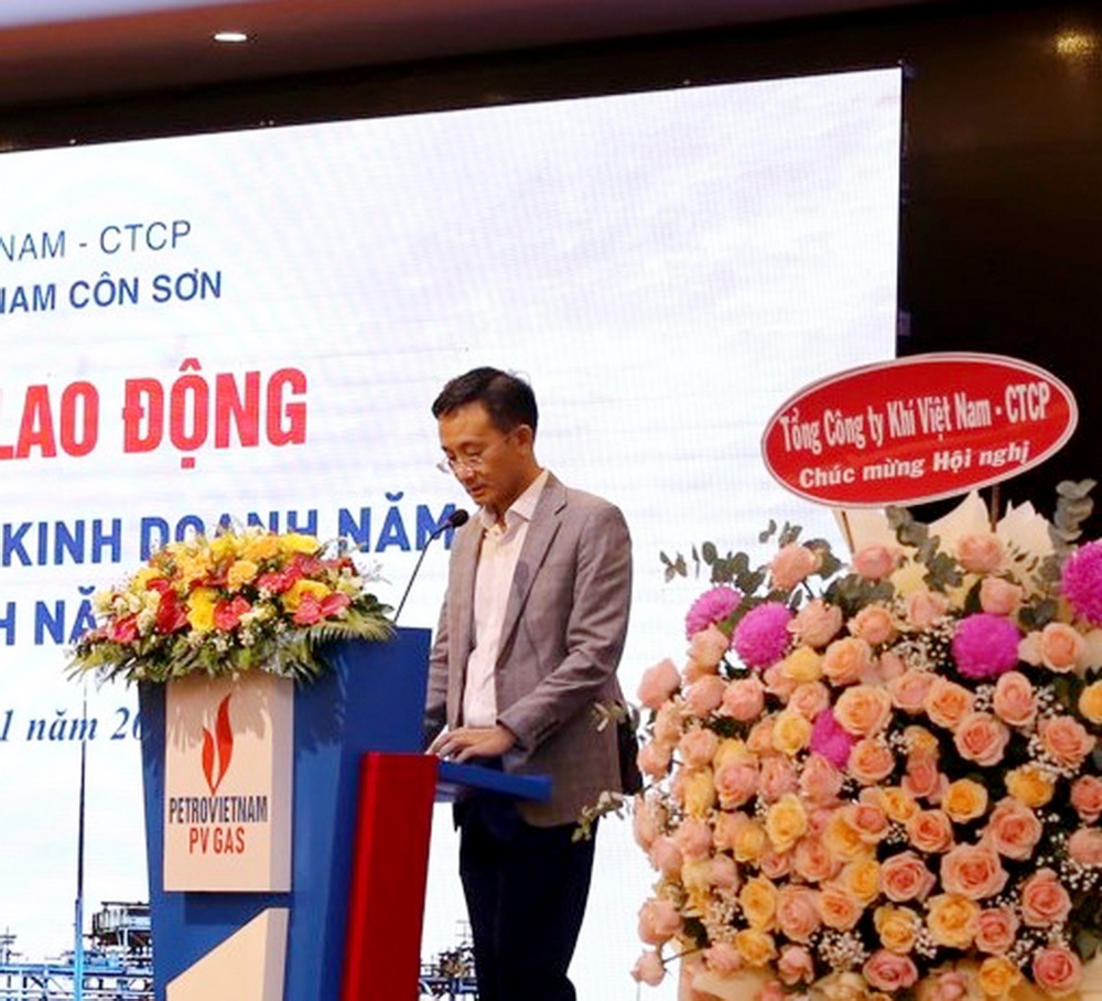 Hình 2. Ông Trần Nhật Huy - Phó Tổng Giám đốc PV GAS phát biểu chỉ đạo Hình 2. Ông Trần Nhật Huy - Phó Tổng Giám đốc PV GAS phát biểu chỉ đạo